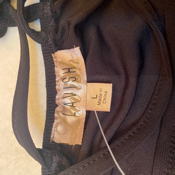 LAVISH Geometric Copper/Black Sequin Top - Picture 16 of 16